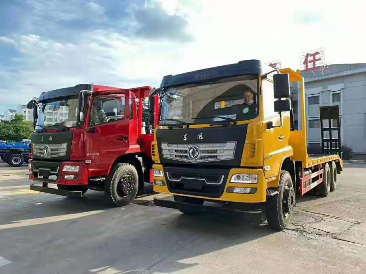 國(guó)六東風(fēng)D17-H后八輪平板車(chē)