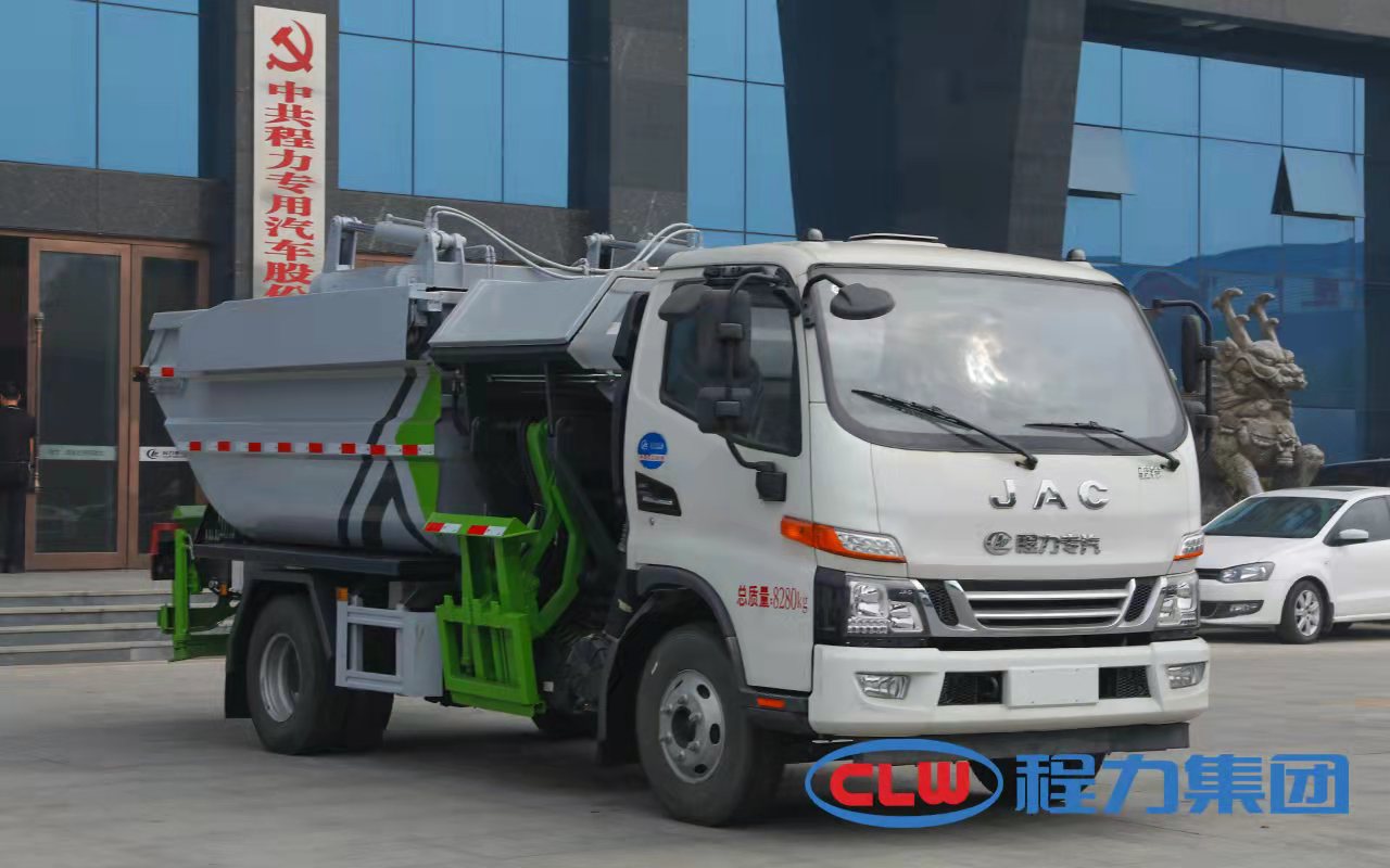 國(guó)六江淮駿鈴V6后裝無泄漏垃圾車