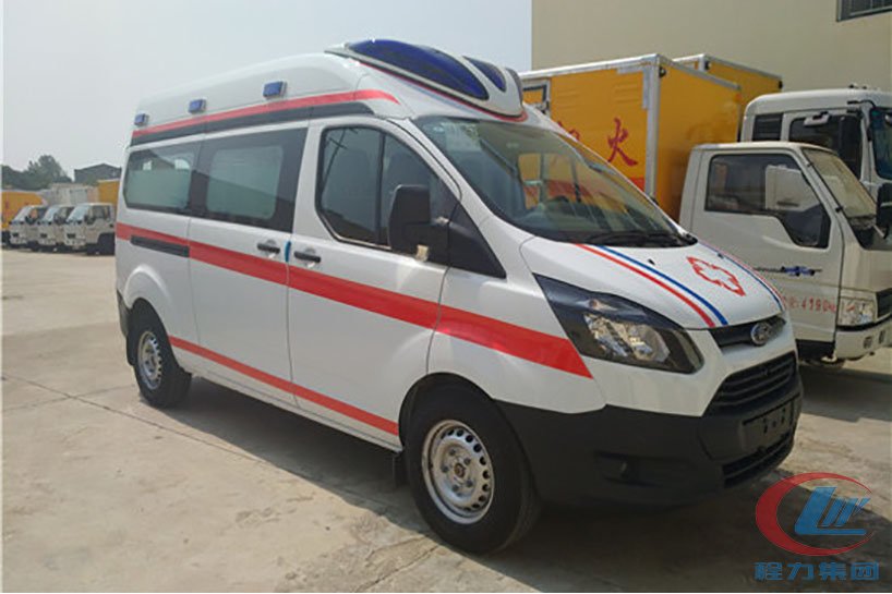 程力集團(tuán)福特救護(hù)車福特新全順救護(hù)車側(cè)面圖
