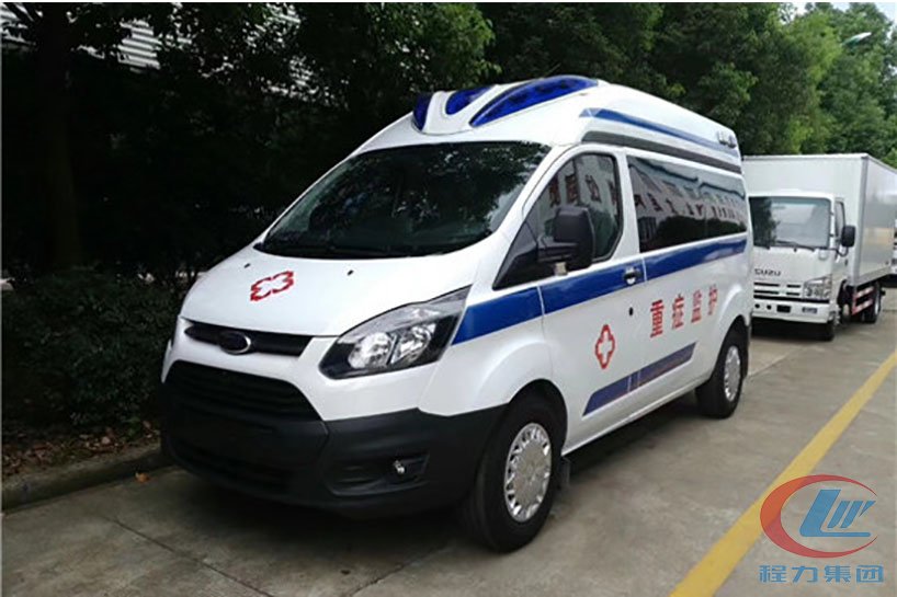 程力集團(tuán)福特救護(hù)車福特新全順救護(hù)車側(cè)面圖
