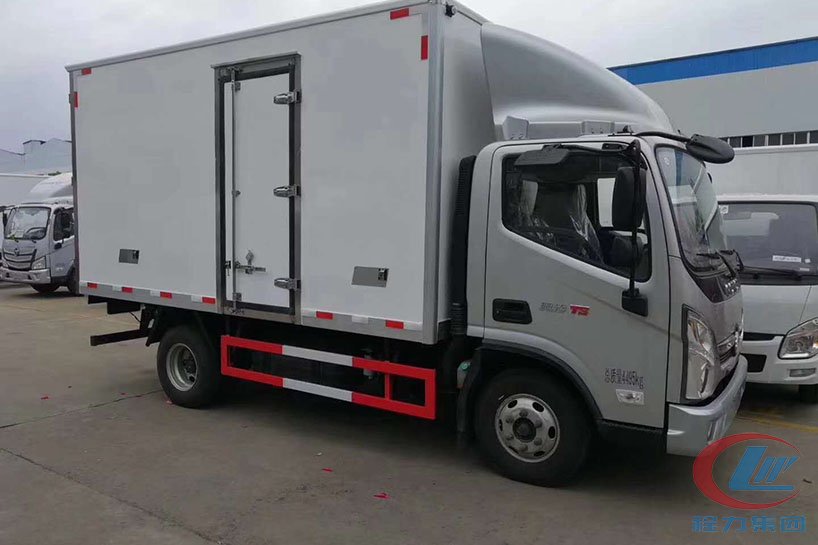 福田奧鈴TS4.2米冷藏車藍牌側(cè)面圖